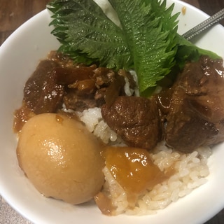 とろける新玉ねぎ入り♪煮豚＆味玉丼